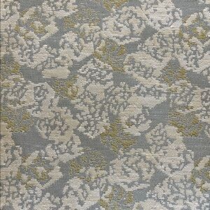 Vintage Gray and Gold Patterned upholstery Fabric - 2.5 yards